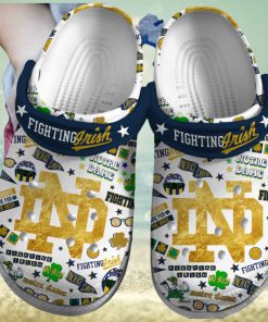 Notre Dame Fighting Irish NCAA Sport Crocs Crocband Clogs Shoes Comfortable For Men Women and Kids – Footwearelite Exclusive