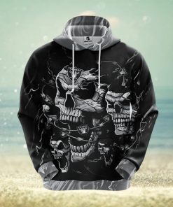 Oakland Raiders NFL Skull Funny Grey 3D Hoodie Zip Hoodie For Men And Women Sport Gift