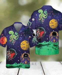 Octopus Astronaut Hawaiian Shirt Aloha Casual Shirt For Men And Women