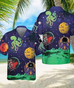 Octopus Astronaut Hawaiian Shirt Aloha Casual Shirt For Men And Women