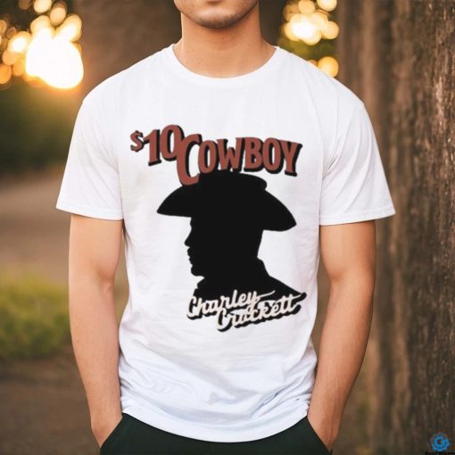 Official $10 Cowboy Charley Crockett Silhouette Shirt