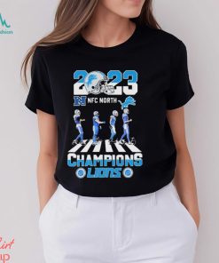 Official 2023 AFC North Champions Detroit Lions Abbey Road Signatures Shirt