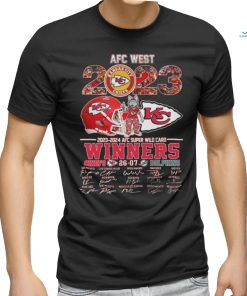 Official 2023 – 2024 AFC Super Wild Card Winners Kansas City Chiefs 26 – 07 Miami Dolphins Signature Shirt