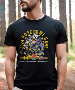 Official 2024 Rose Bowl Game Michigan Wolverines Football Team Shirt