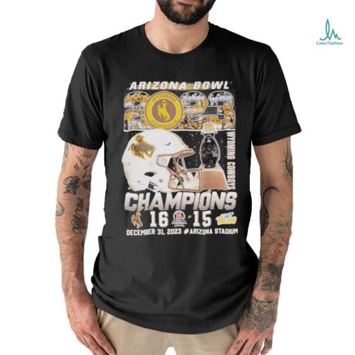 Official Arizona Bowl 2023 Wyoming Cowboys Champions 16 15 Toledo Shirt