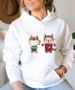 Official Arizona Coyotes VS Minnesota Wild NHL 2024 mascot cartoon hockey shirt