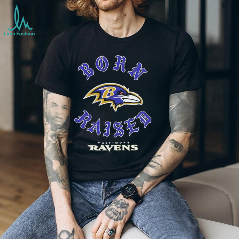 Official Baltimore Ravens Born Raised Unisex T shirt Official Baltimore Ravens Born Raised Unisex T shirt
