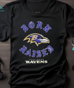 Official Baltimore Ravens Born Raised Unisex T shirt