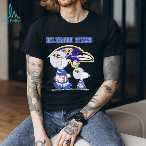 Official Baltimore Ravens Snoopy Play Soccer T Shirt