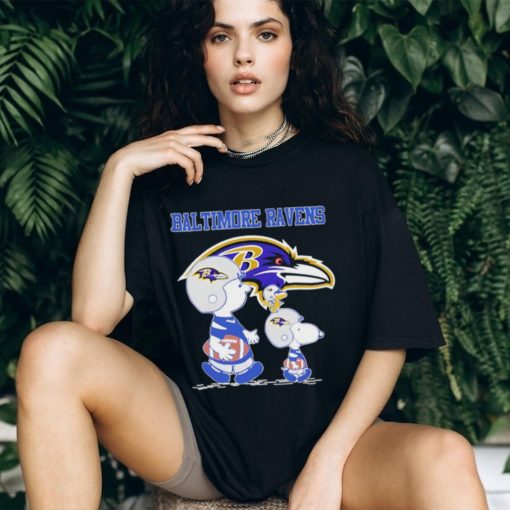 Official Baltimore Ravens Snoopy Play Soccer T Shirt