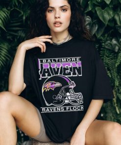 Official Baltimore ravens flock helmet shirt