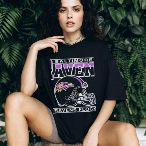 Official Baltimore ravens flock helmet shirt
