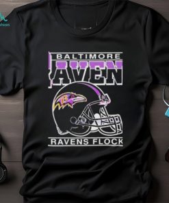 Official Baltimore ravens flock helmet shirt