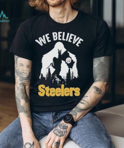 Official Bigfoot With Flag We Believe Pittsburgh Steelers 2024 T shirt