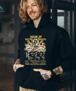 Official Boston Bruins Squad Up Thank You For The Memories Name Players T shirt For Fans