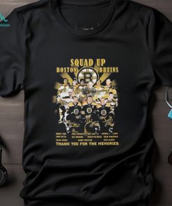 Official Boston Bruins Squad Up Thank You For The Memories Name Players T shirt For Fans