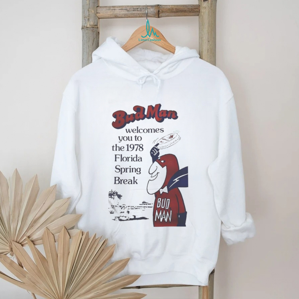 Official Budweiser Bud Man Florida Spring Break 1978 Shirt Official Budweiser Bud Man Florida Spring Break 1978 Shirt