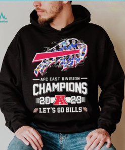 Official Buffalo Bills Logo Players Signature 2023 AFC East Division Champions Let’s Go Bills ShirtOfficial