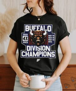Official Buffalo Division Champions Back To Back To Back To Back 2020 4X 2023 Shirt