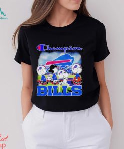 Official Champion Peanuts Characters Buffalo Bills T Shirts