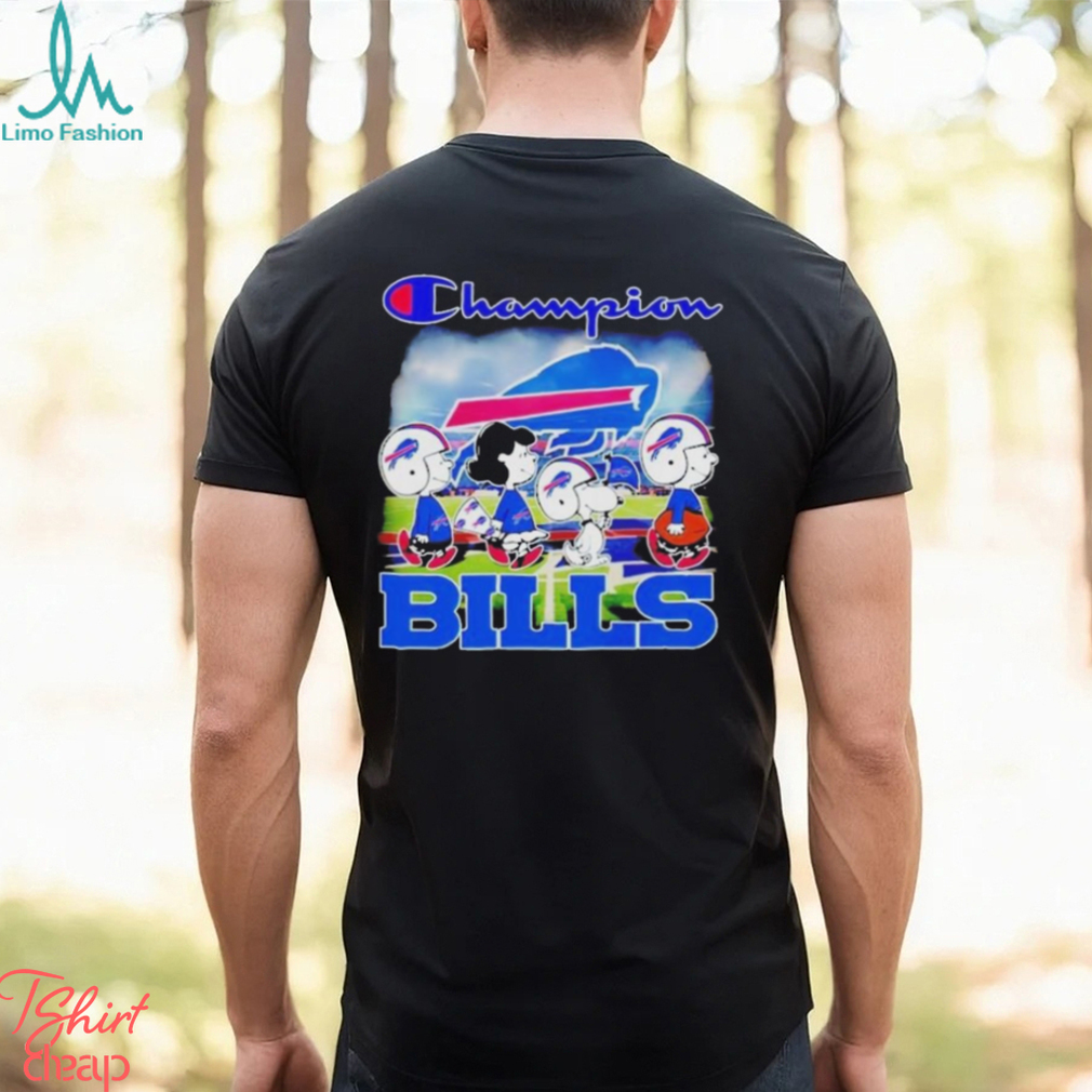Official Champion Peanuts Characters Buffalo Bills T Shirts Official Champion Peanuts Characters Buffalo Bills T Shirts