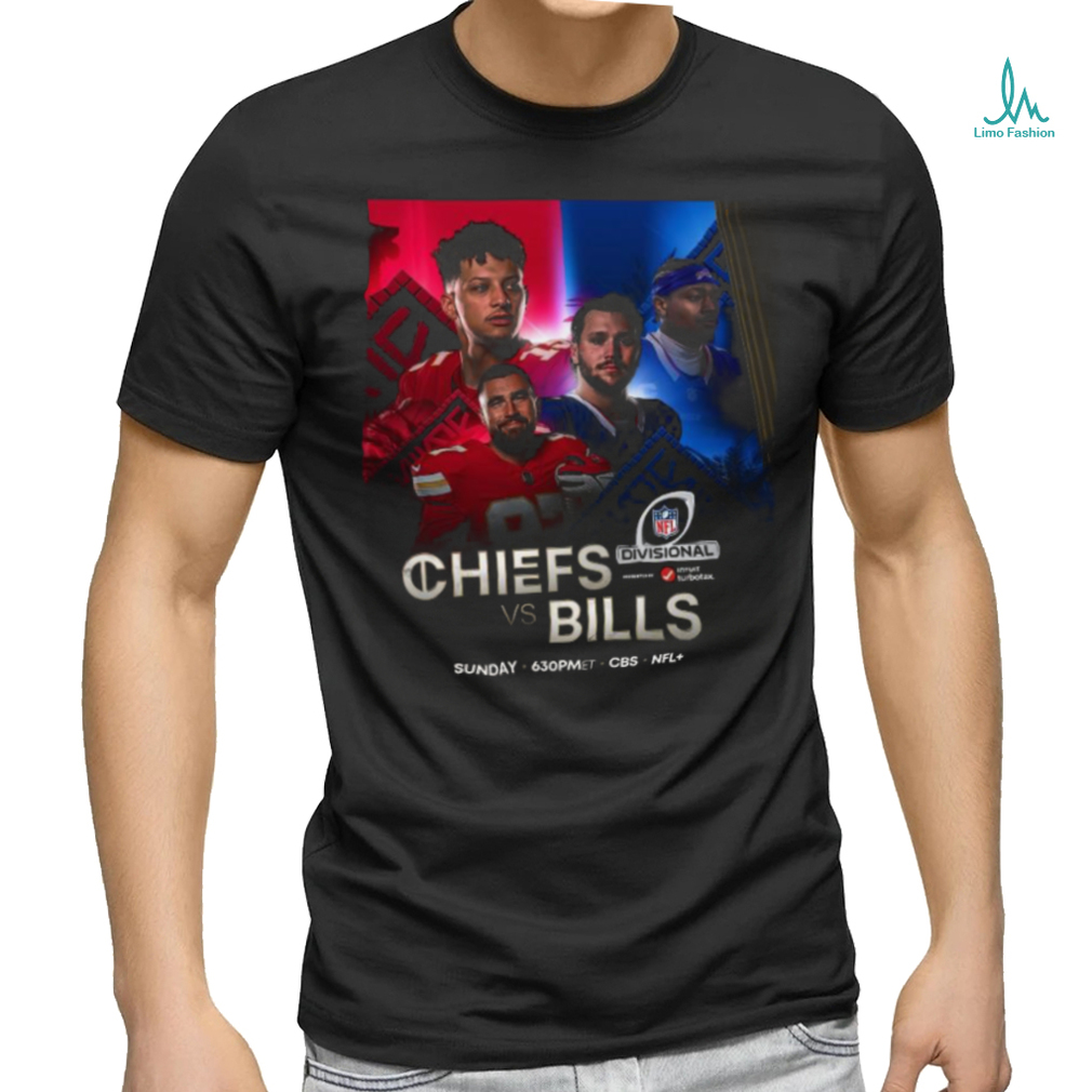Official Chiefs vs Bills 2023 2024 NFL Divisional Game Shirt Official Chiefs vs Bills 2023 2024 NFL Divisional Game Shirt