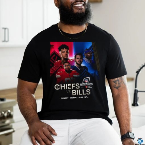 Official Chiefs vs Bills 2023 2024 NFL Divisional Game Shirt
