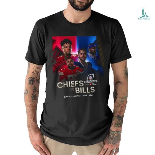Official Chiefs vs Bills 2023 2024 NFL Divisional Game Shirt