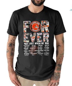 Official Cleveland Browns Forever Not Just When We Win 2023 2024 Signatures Shirt
