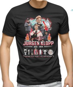 Official Coach Jurgen Klopp 2015 2024 Thank You For The Memories Signatures Shirt