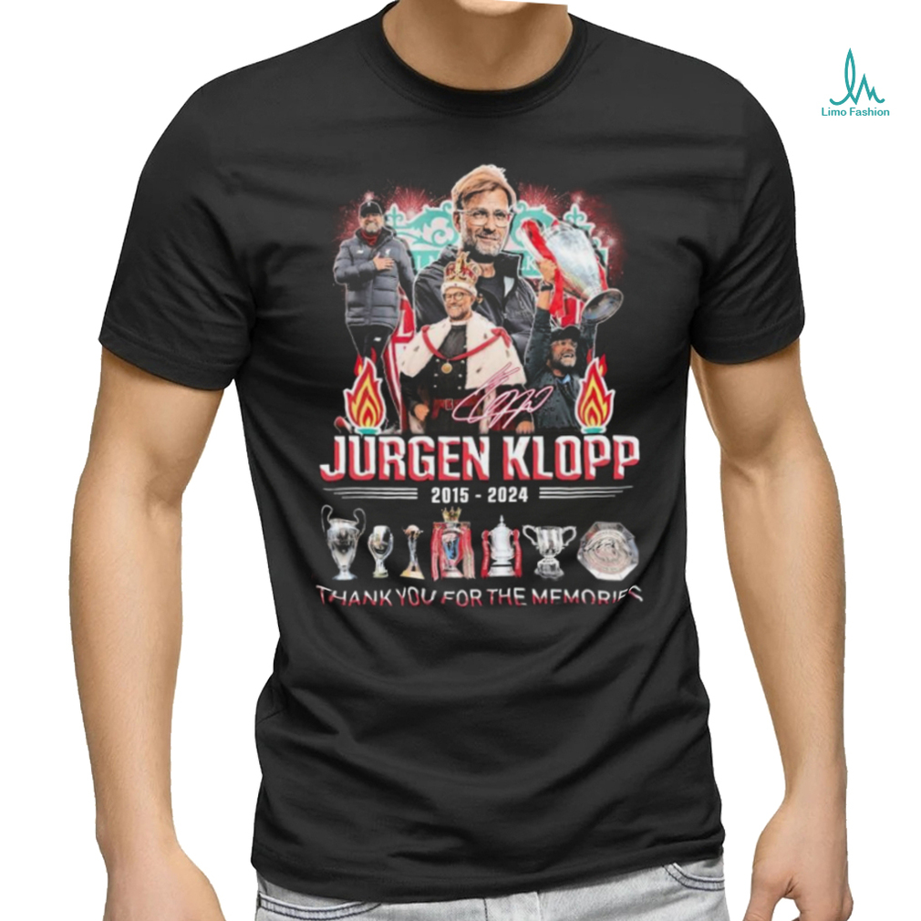 Official Coach Jurgen Klopp 2015 2024 Thank You For The Memories Signatures Shirt Official Coach Jurgen Klopp 2015 2024 Thank You For The Memories Signatures Shirt