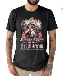 Official Coach Jurgen Klopp 2015 2024 Thank You For The Memories Signatures Shirt