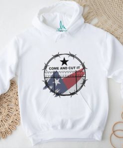 Official Come And Cut It Texas Razor Wire – Stand With Texas Flag Shirt