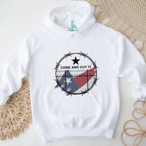 Official Come And Cut It Texas Razor Wire – Stand With Texas Flag Shirt