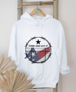 Official Come And Cut It Texas Razor Wire – Stand With Texas Flag Shirt