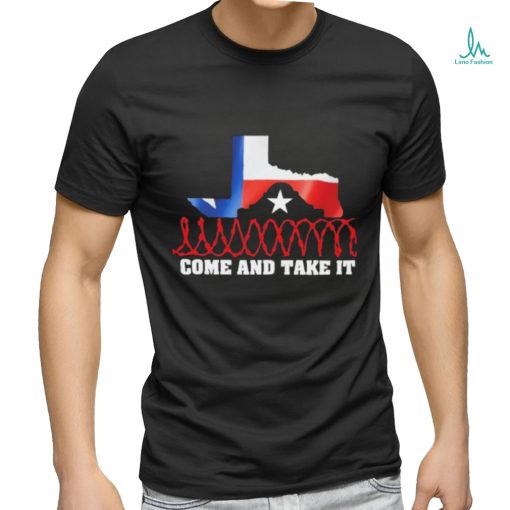 Official Come And Take It – I Stand With Texas Razor Wire Shirt