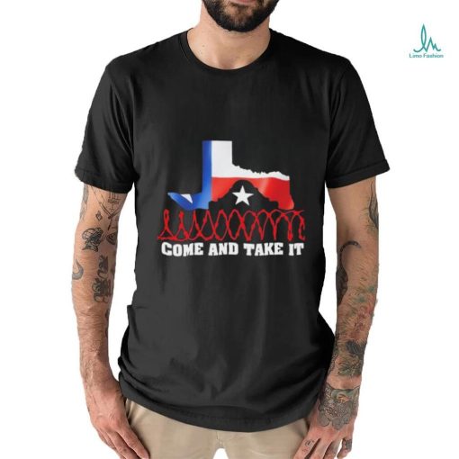Official Come And Take It – I Stand With Texas Razor Wire Shirt