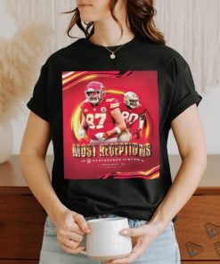 Official Congratulations To Travis Kelce Is the Most Receptions In NFL Postseason History Classic T Shirt