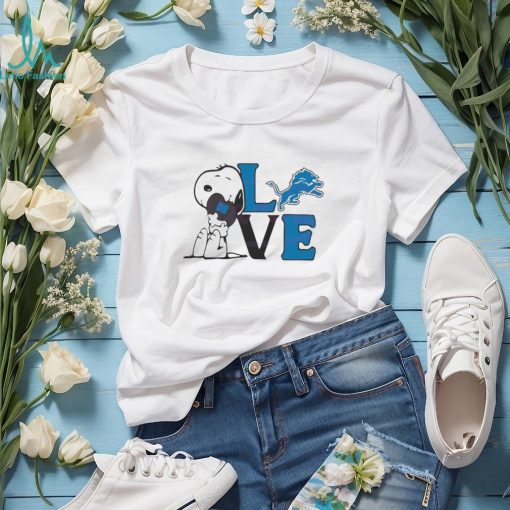 Official Cute Snoopy Love Detroit Lions 2024 T shirt