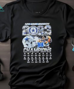 Official Dallas Cowboys Mascot NFC East Division 2023 Champions 1970 2023 T shirt