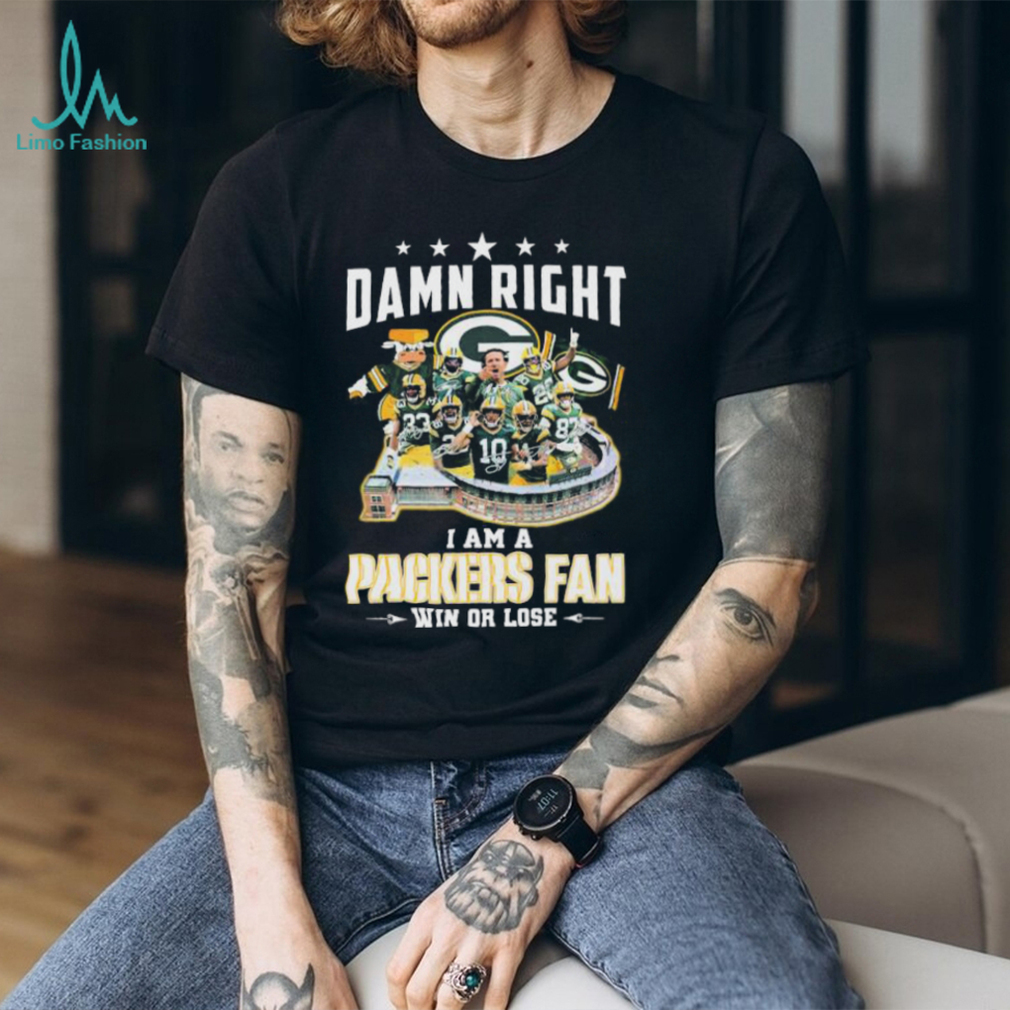 Official Damn Right I Am A Green Bay Packers Fan Win Or Lose 2023 2024 Super Season Signatures Shirt Official Damn Right I Am A Green Bay Packers Fan Win Or Lose 2023 2024 Super Season Signatures Shirt