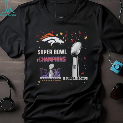 Official Denver Broncos Super Bowl Lviii 2024 Las Vegas Champions T Shirts