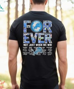Official Detroit Lions For Ever Not Just When We Win 2024 Signatures Shirt