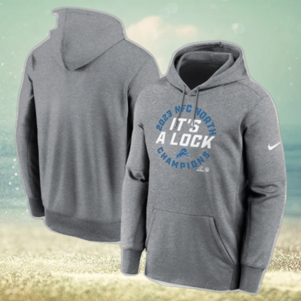 Official Detroit Lions Nike Heather Gray 2023 Nfc North Division Champions Locker Room Trophy Collection Pullover Hoodie Official Detroit Lions Nike Heather Gray 2023 Nfc North Division Champions Locker Room Trophy Collection Pullover Hoodie