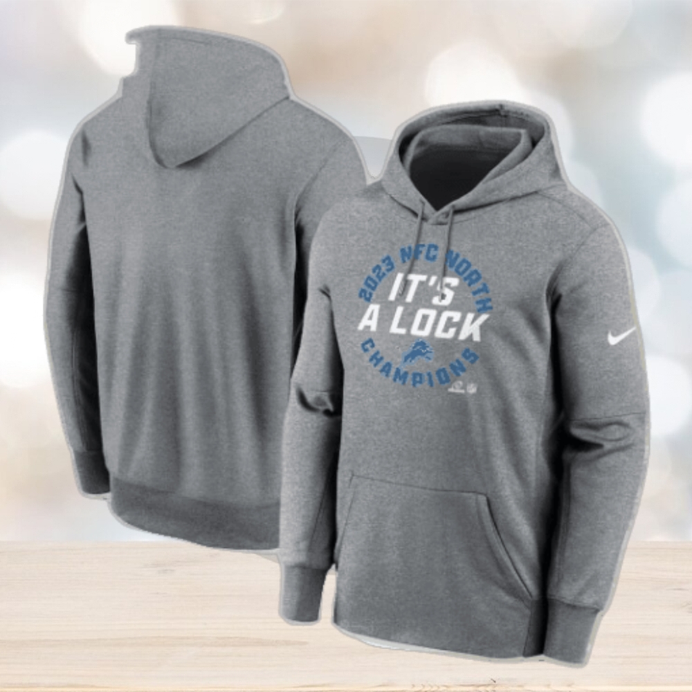 Official Detroit Lions Nike Heather Gray 2023 Nfc North Division Champions Locker Room Trophy Collection Pullover Hoodie Official Detroit Lions Nike Heather Gray 2023 Nfc North Division Champions Locker Room Trophy Collection Pullover Hoodie