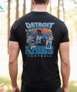 Official Detroit Lions Shop Smplfd Barry Sanders Black Detroit Lions Tshirt