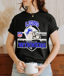 Official Detroit Lions Winners Champions 2023 Super Wild Card NFL Divisional Helmet shirt
