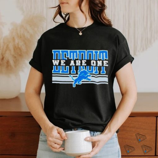 Official Detroit lions NFL Football we are one shirt