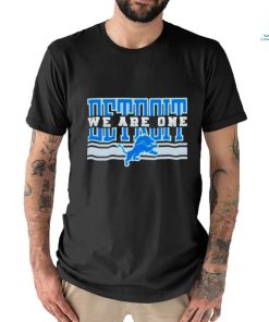 Official Detroit lions NFL Football we are one shirt