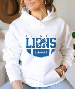 Official Detroit lions all grit logo T shirt